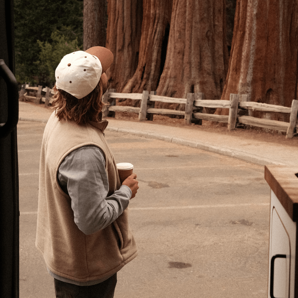 Pacific Cotton Snapback Creme/Brown