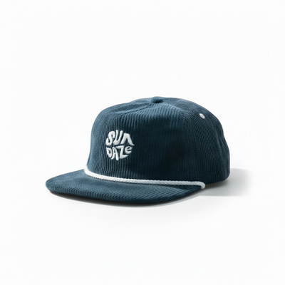 Dark Blue Corduroy Circle SunDaze Hat