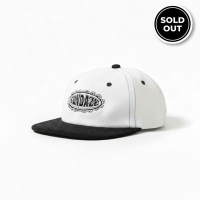 Black and White "SunWave" Snap Back Hat