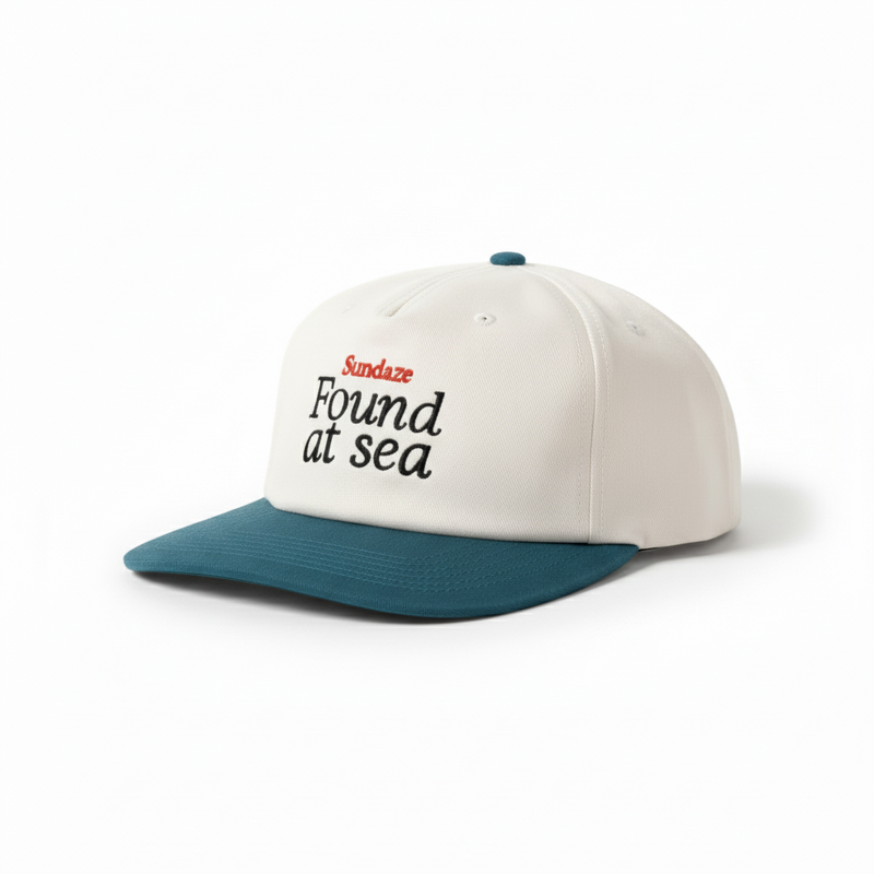 Found at Sea Dark Blue and White Cotton