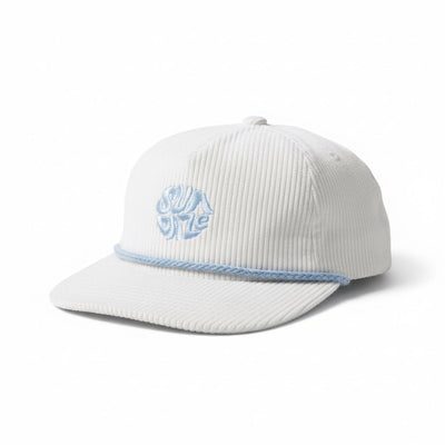 White Corduroy SunDaze Circle Hat