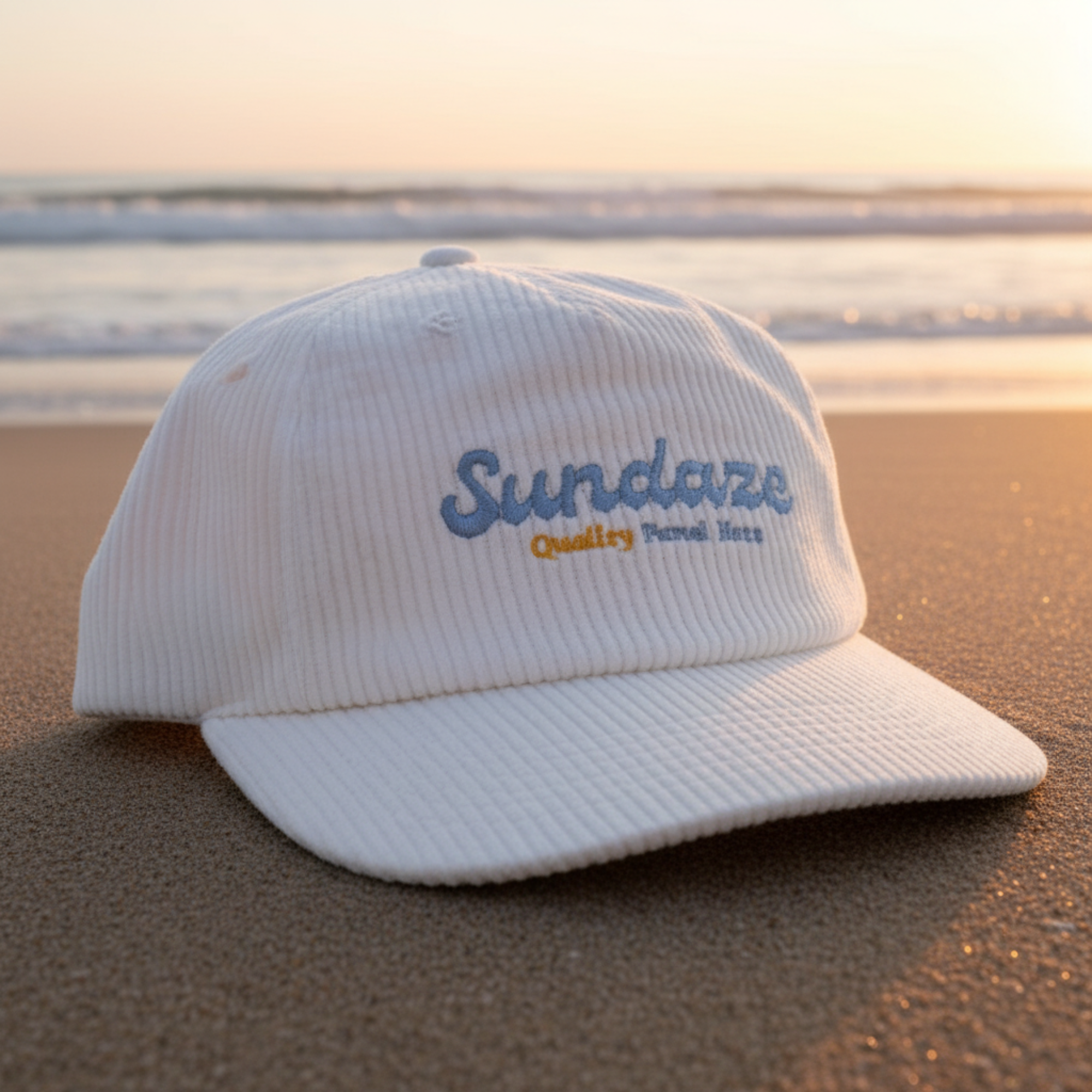 86' Corduroy White/Blue