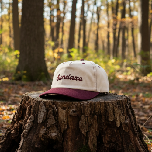 Classic 96\' Circle Tan Corduroy Pink embroidered SunDaze 5-panel snap back Tan Corduroy Hat Sundaze Circle - Etsy main image 2