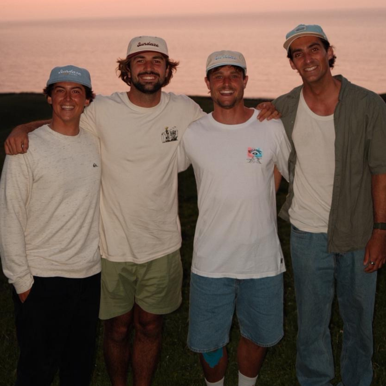 Adventure Seeker Blue and White Cotton Snapback with Cord