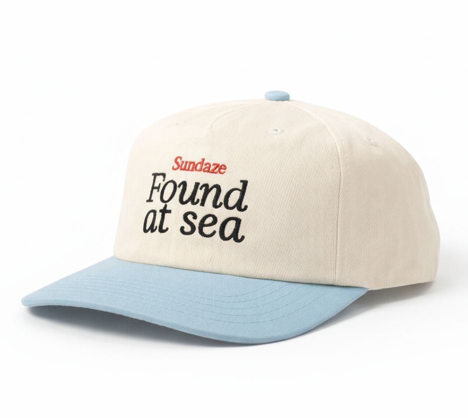 Found at Sea Teal Blue and White Cotton
