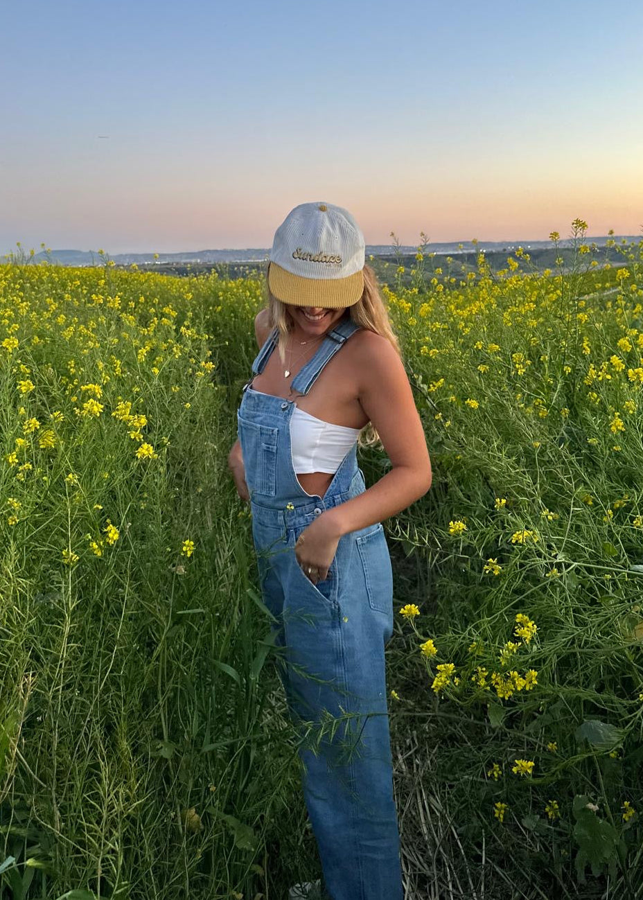 86' Split Snapback Yellow Corduroy