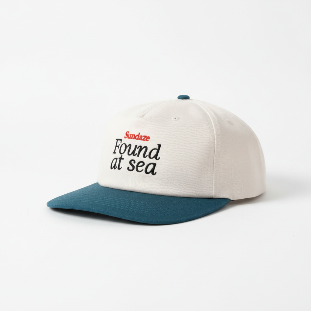 Found at Sea Dark Blue and White Cotton