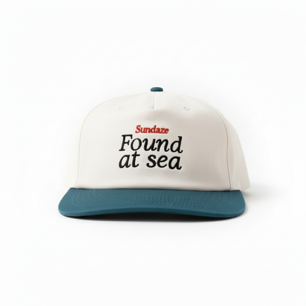 Found at Sea Dark Blue and White Cotton