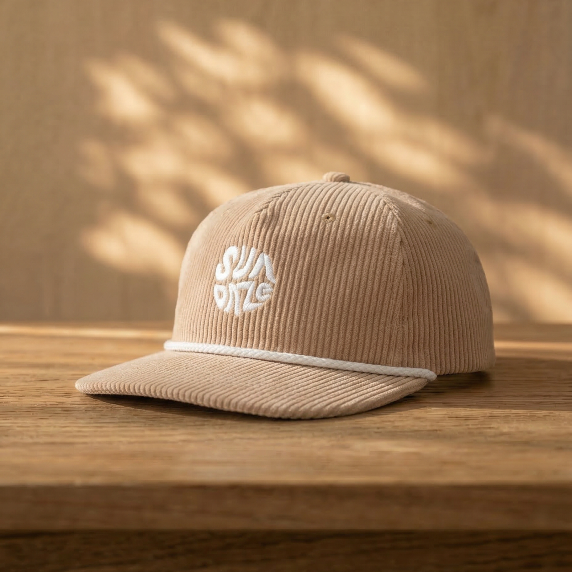 Tan Corduroy Hat SunDaze Circle