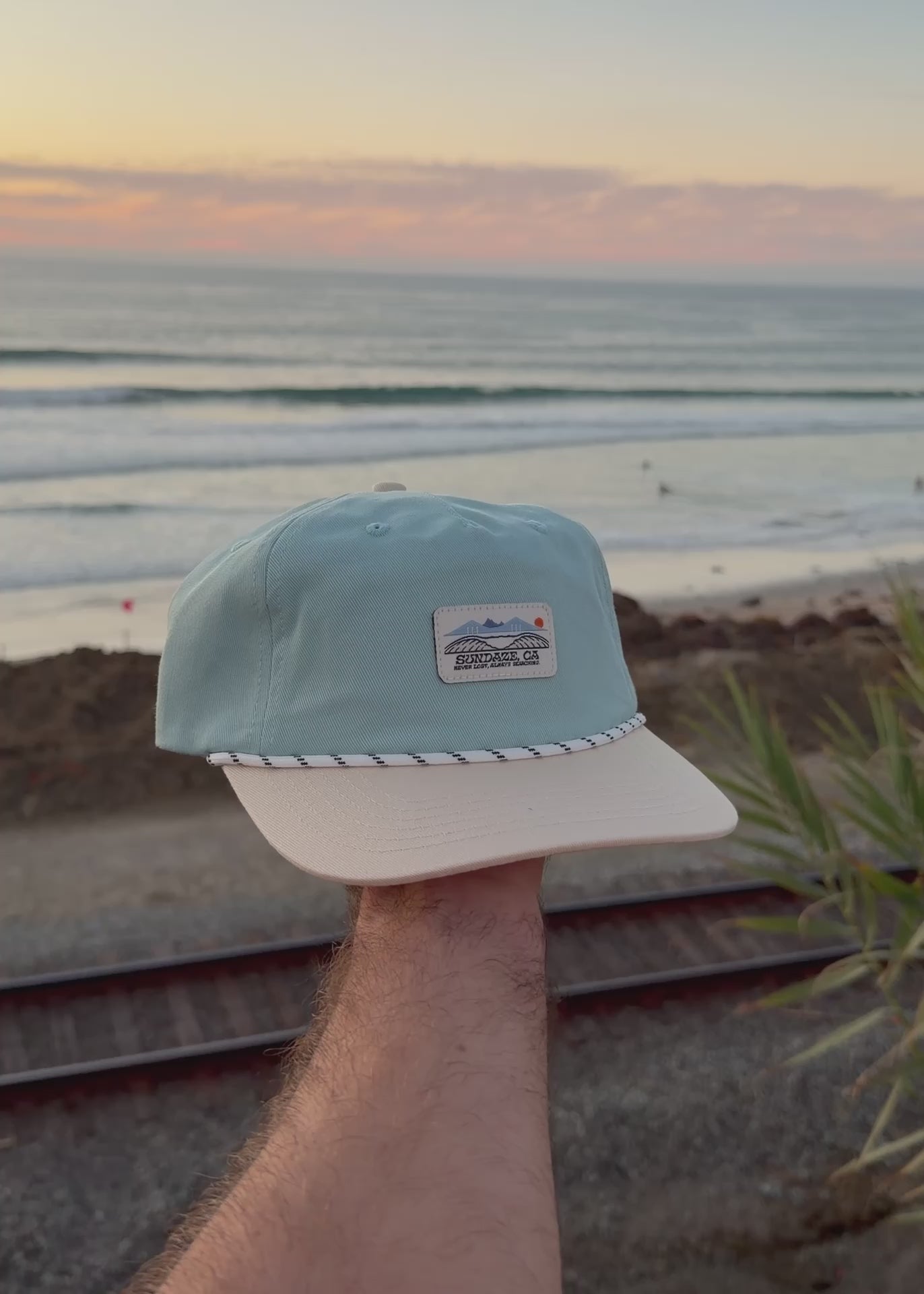 Teal and White Cotton Adventure Seeker Nylon with cord