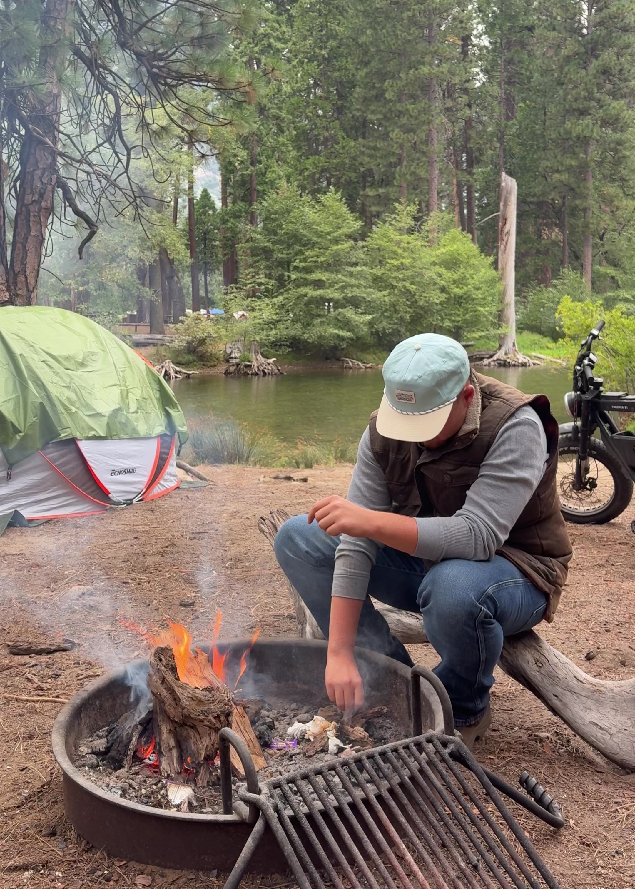 Teal and White Cotton Adventure Seeker Nylon with cord