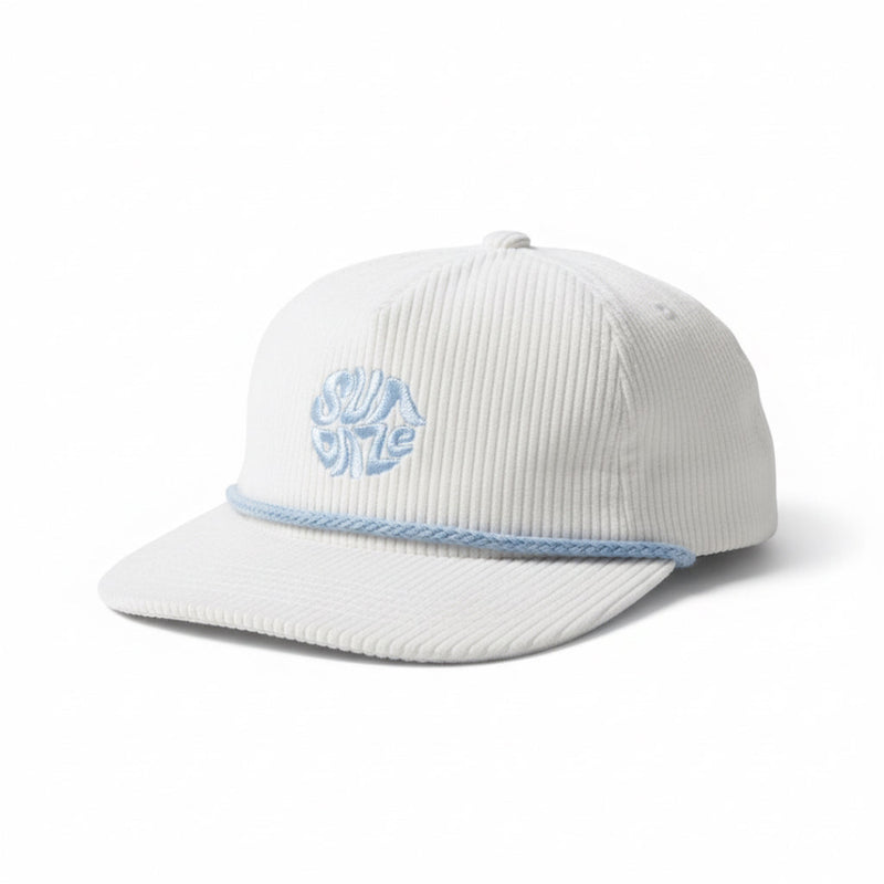 White Corduroy SunDaze Circle Hat
